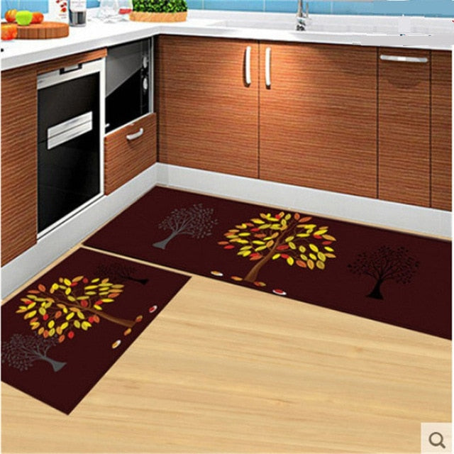Skørter | Long Absorbent Patterned Non-Slip Kitchen Mats