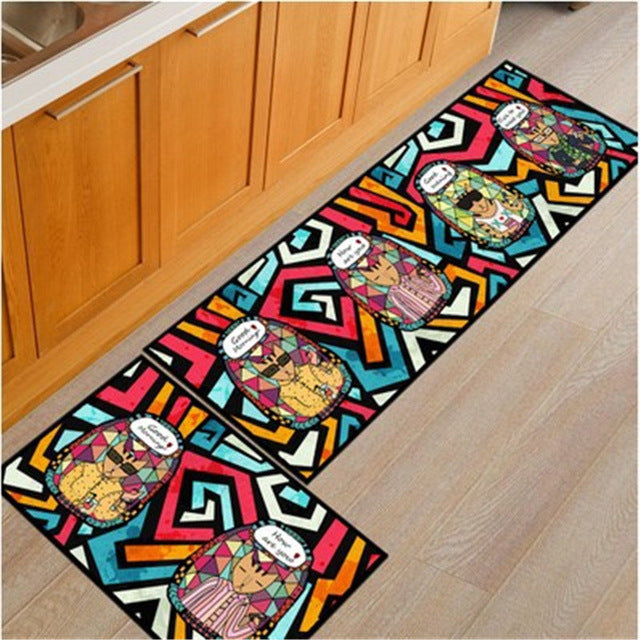 Skørter | Long Absorbent Patterned Non-Slip Kitchen Mats