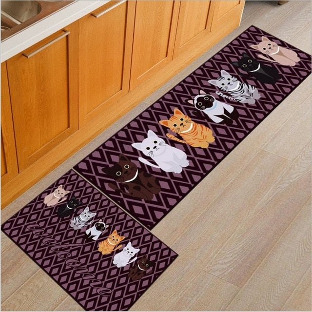 Skørter | Long Absorbent Patterned Non-Slip Kitchen Mats