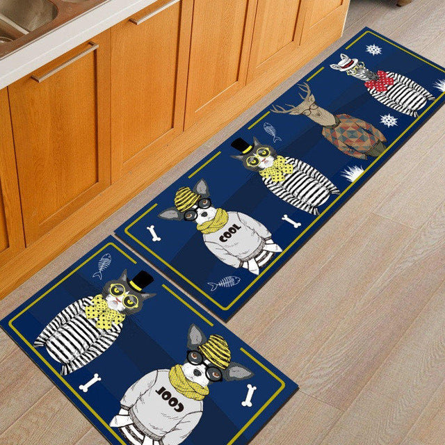 Skørter | Long Absorbent Patterned Non-Slip Kitchen Mats