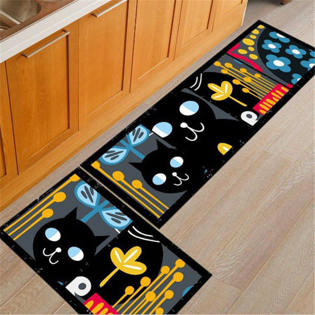 Skørter | Long Absorbent Patterned Non-Slip Kitchen Mats