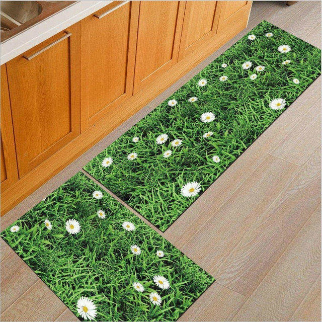 Skørter | Long Absorbent Patterned Non-Slip Kitchen Mats