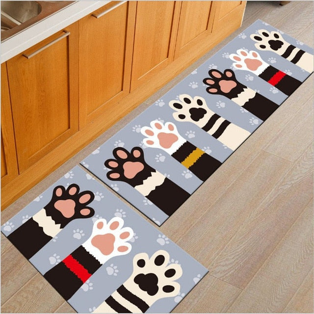 Skørter | Long Absorbent Patterned Non-Slip Kitchen Mats
