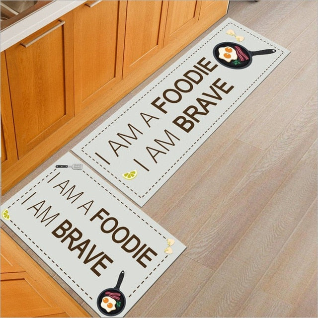 Skørter | Long Absorbent Patterned Non-Slip Kitchen Mats