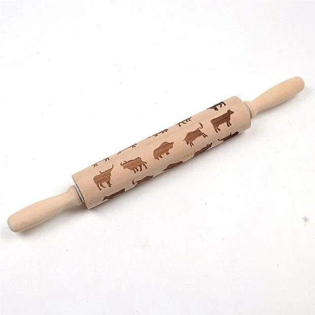 Skorter | Engraved rolling pin for creative patterns
