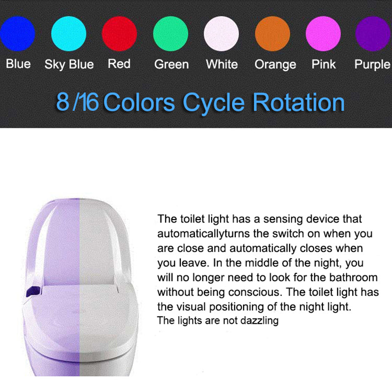 Motion Sensor Toilet Bowl Lights