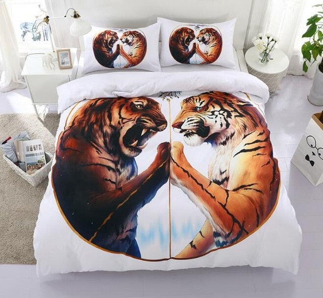 Skorter | Animal Couple Bedding Sets Duvet and Pillow Shams