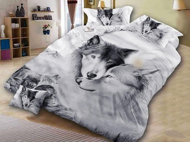 Skorter | Animal Couple Bedding Sets Duvet and Pillow Shams