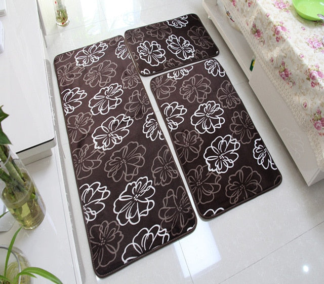 Skorter | 3 PC Soft Non-Slip Bath Mat Set