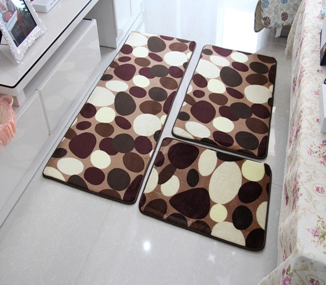 Skorter | 3 PC Soft Non-Slip Bath Mat Set