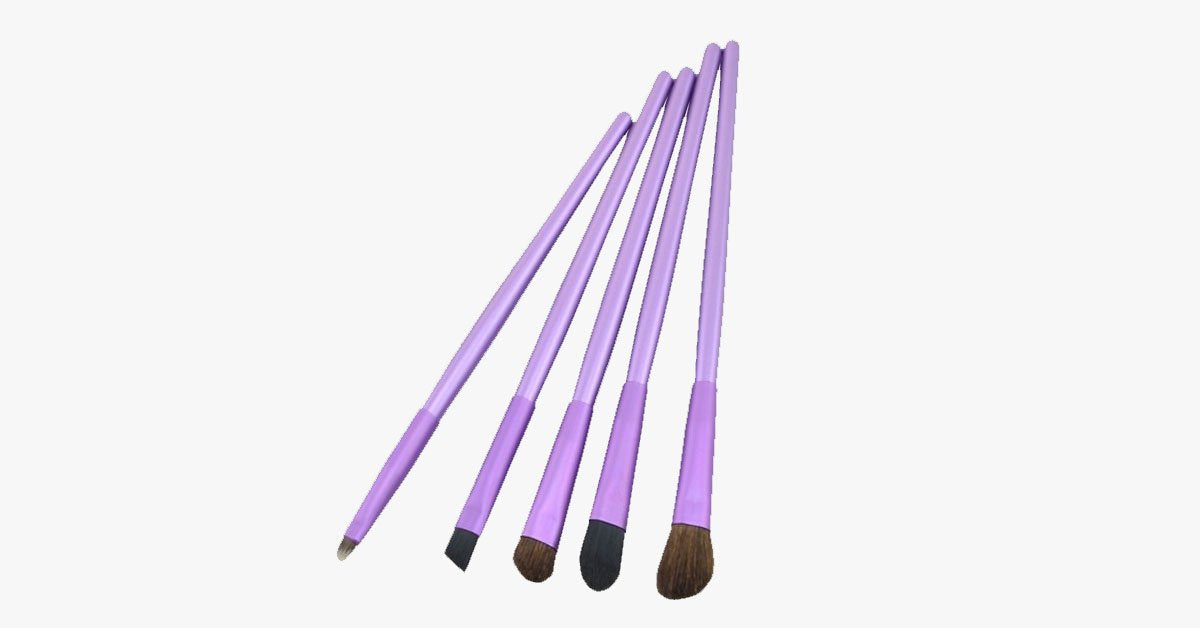 Skorter | 5-piece professional eyeshadow brush set, perfect for blending eyeshadow - soft bristles provide you with professional results!