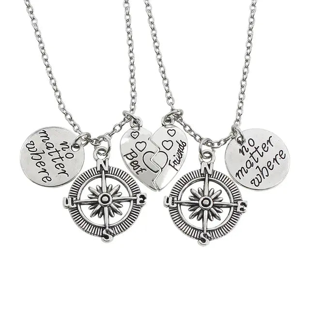 Skorter | I love you Best Friends / Couple Necklace Jewelry Puzzle Necklace