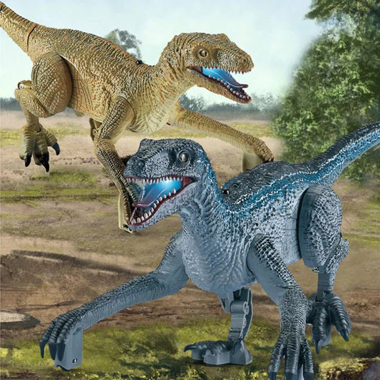 Skorter | Raptorrush Velociraptor – Remote Controlled Dinosaur Toy with Light, Sound, and Realistic Movement