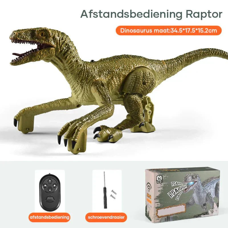 Skorter | Raptorrush Velociraptor – Remote Controlled Dinosaur Toy with Light, Sound, and Realistic Movement