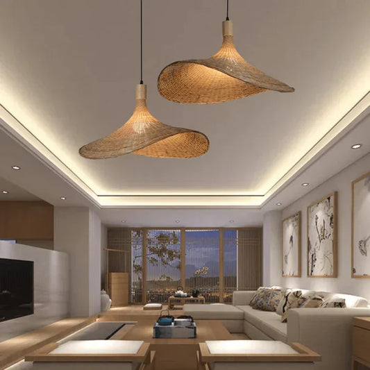 Skorter | Rattan Pendant Lamp - RusticWeave