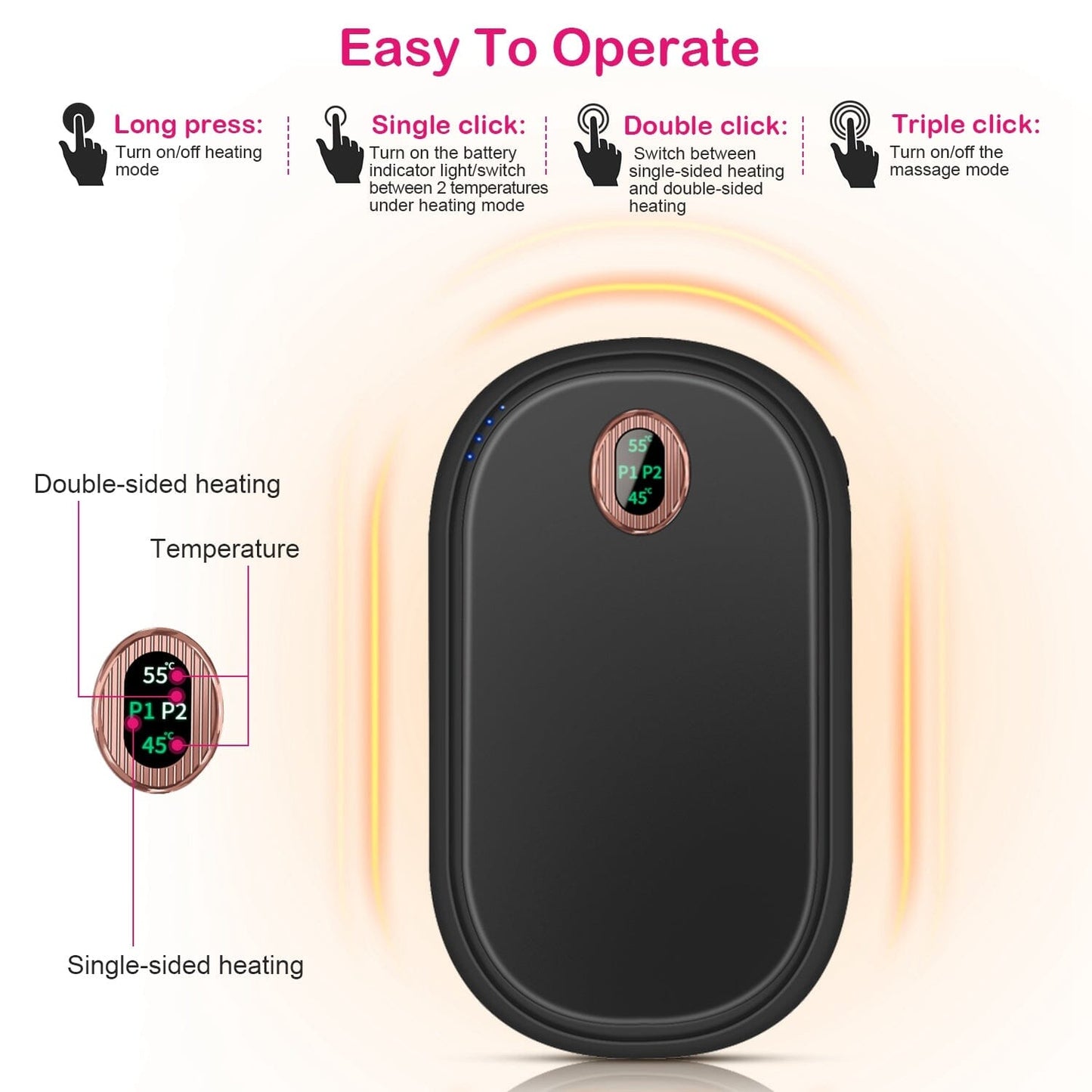 Skorter | Rechargeable Hand Warmer Electric Hand Warmer