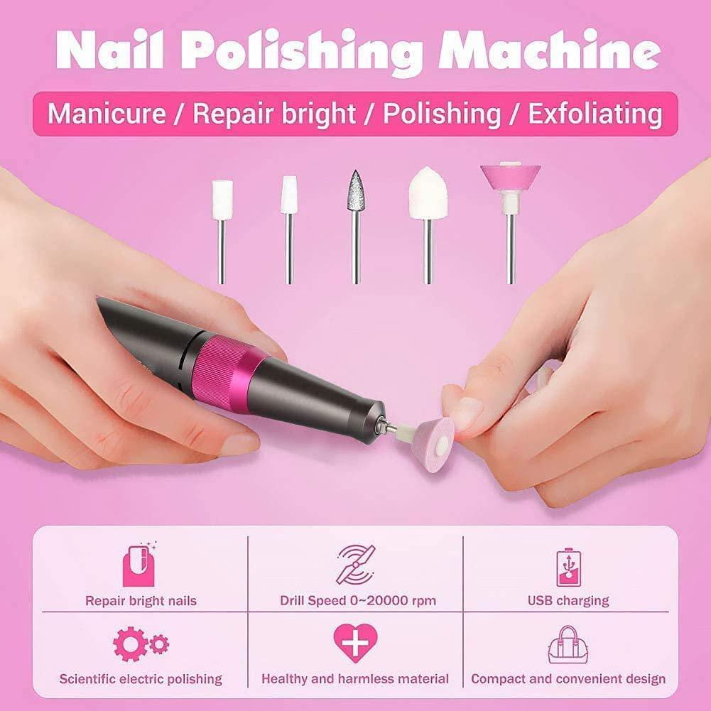 Skorter | Rechargeable Nail Drill Kit with 2000mAh Phone Power Bank
