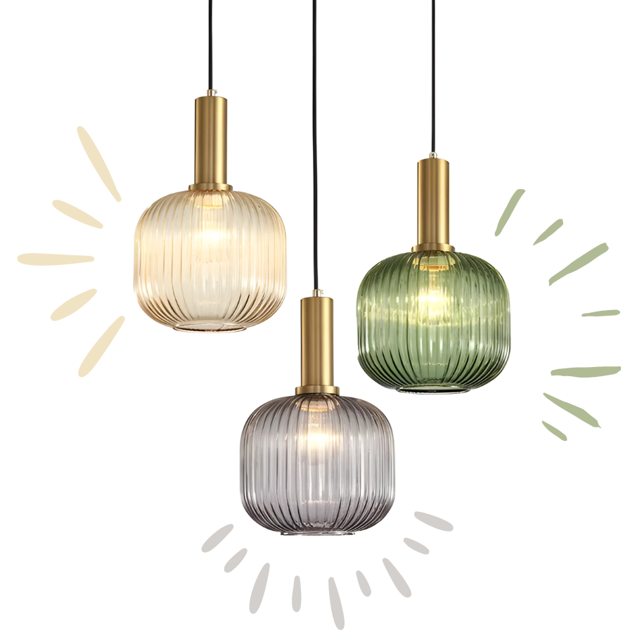 Skorter | Retro Glass Pendant Lamp - ColorVibe
