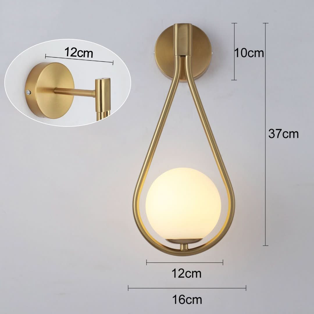 Skorter | Riva | Gold Design Wall Lamp