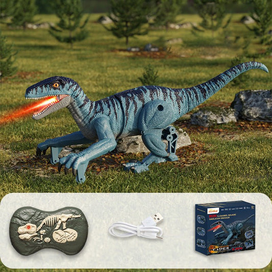 Skorter | Roarbot RC Dino – Remote-Controlled Dinosaur with Light, Sound, and Mist Effects – Realistic Walking and Roaring Fun
