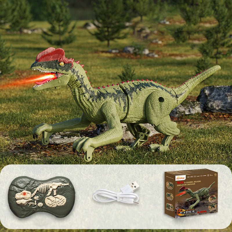 Skorter | Roarbot RC Dino – Remote-Controlled Dinosaur with Light, Sound, and Mist Effects – Realistic Walking and Roaring Fun