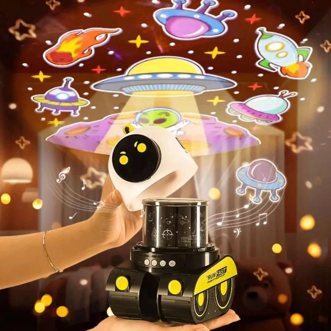 Skorter | Robot Star Mirror | Projector Lamp & Speaker
