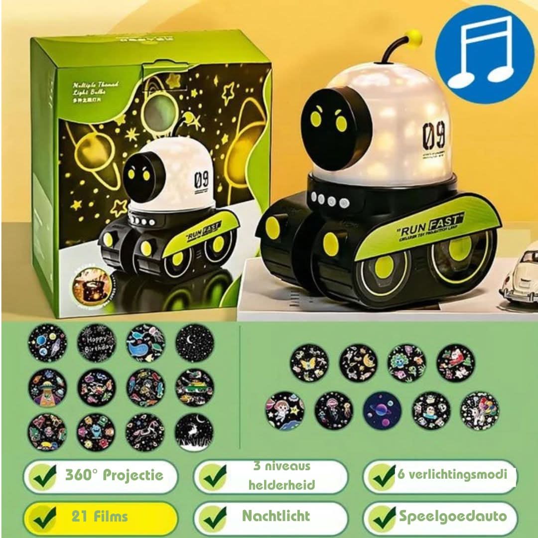 Skorter | Robot Star Mirror | Projector Lamp & Speaker