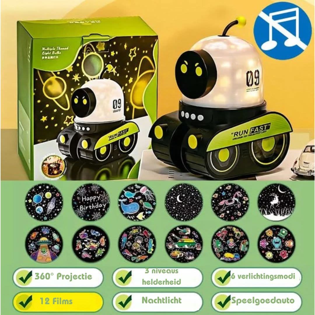Skorter | Robot Star Mirror | Projector Lamp & Speaker