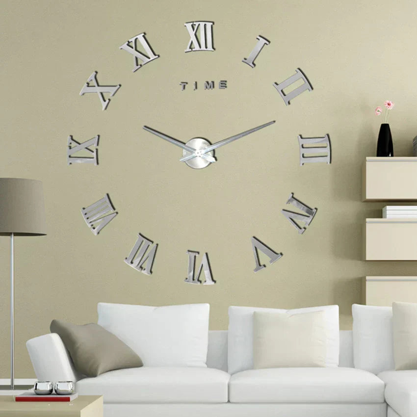 Skorter | Romantime - Unique DIY Wall Clock - Roman Numerals - Stylish and Personal