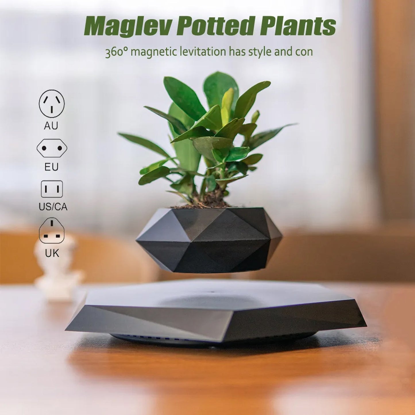 Rotating Magnetic Levitation Flower Pot - SKØRTER