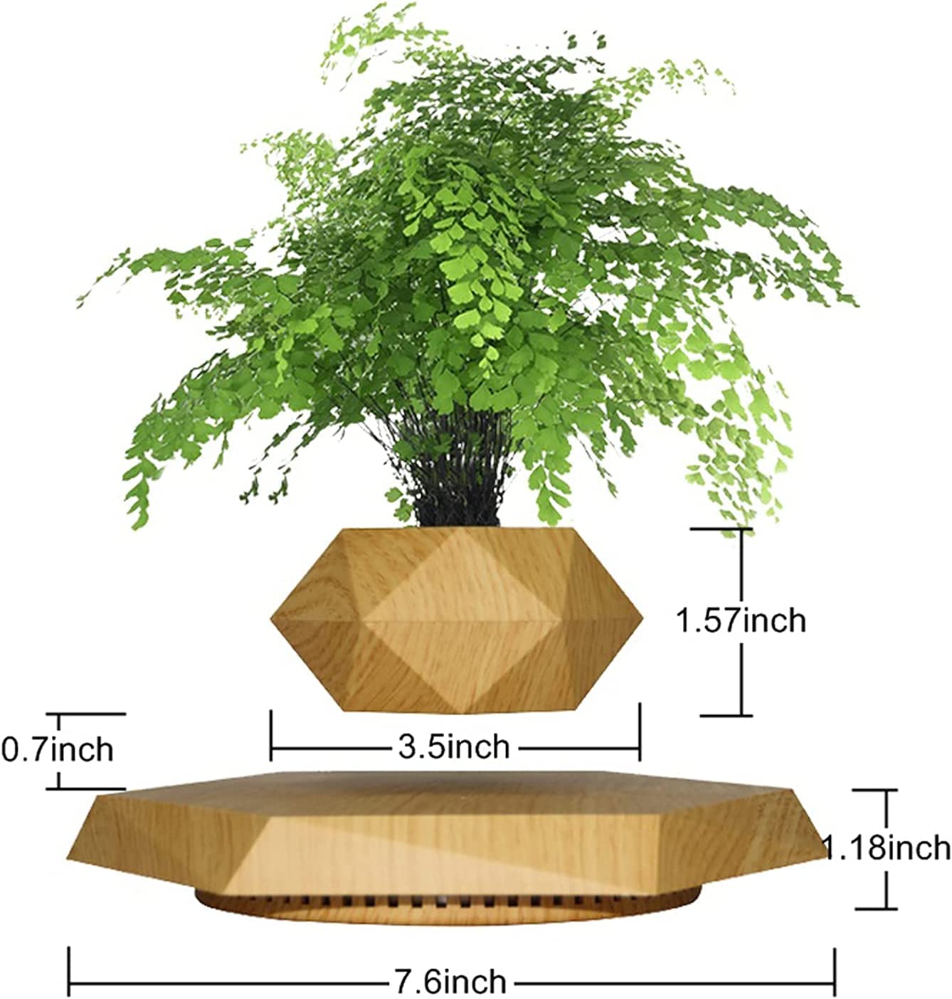 Rotating Magnetic Levitation Flower Pot - SKØRTER