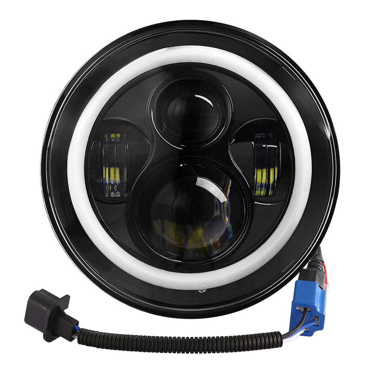 Skorter | Round LED Headlight Halo Angel Eyes for Jeep Wrangler
