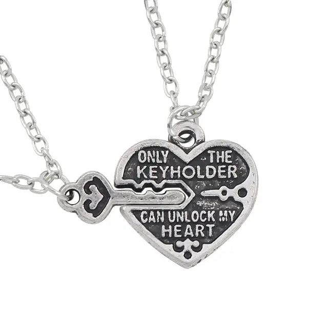 Skorter | I love you Best Friends / Couple Necklace Jewelry Puzzle Necklace