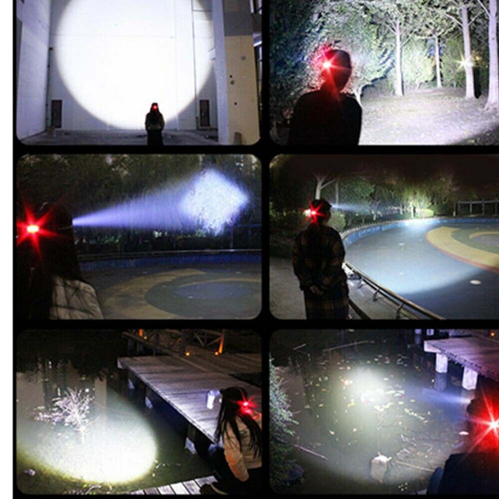 Skorter | 990000LM Rechargeable LED Headlamp Zoomable Flashlight Tactical Headlight Flashlight