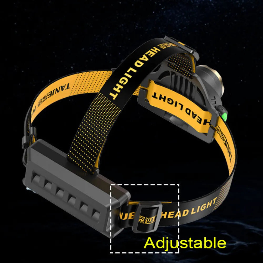 Skorter | 990000LM LED Headlamp Rechargeable Tactical Flashlight Zoom Head Flashlight