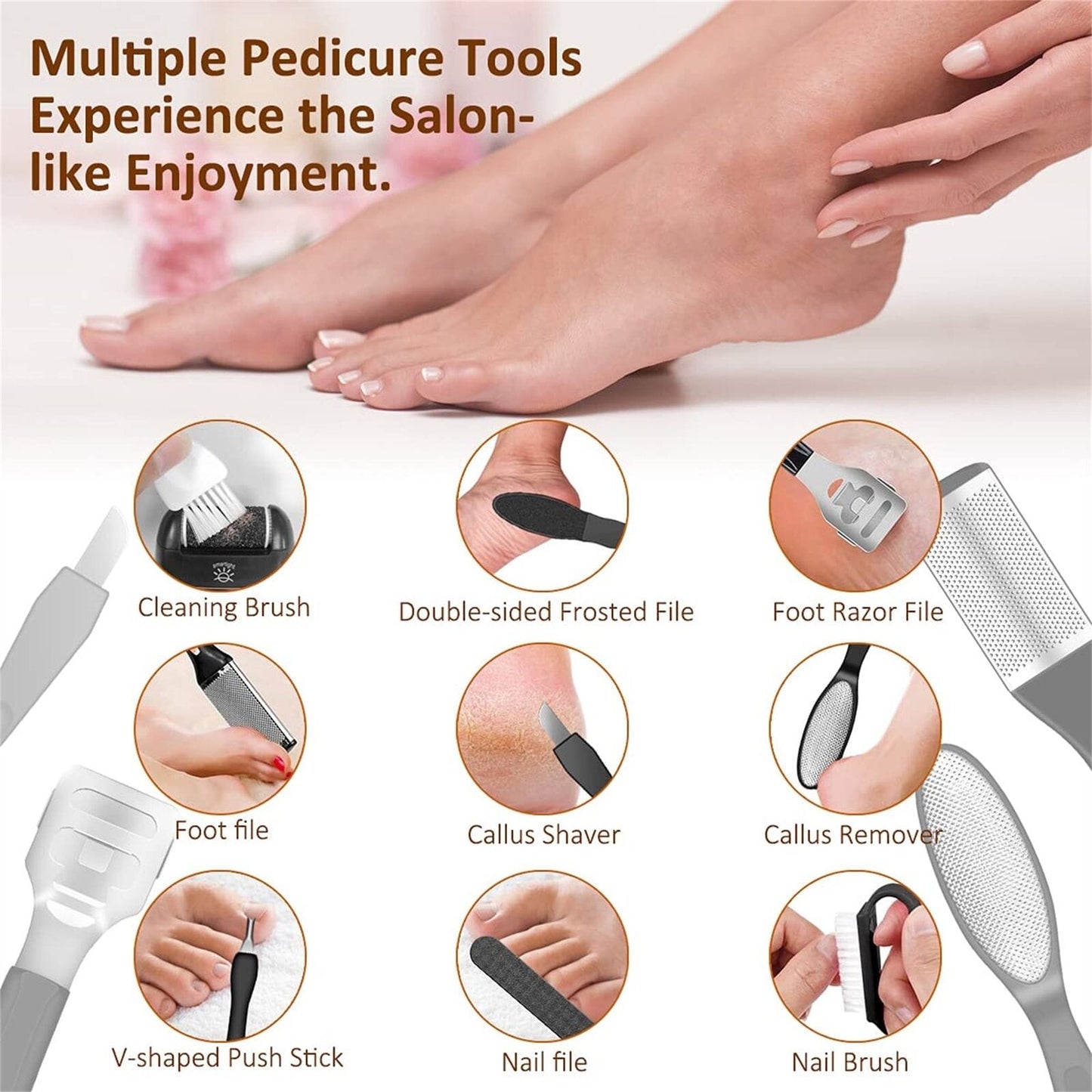 Electric Callus Remover Foot Sander Rough Feet Set
