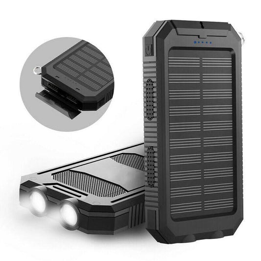 Skorter | Waterproof Solar Power Bank with LED Flashlight