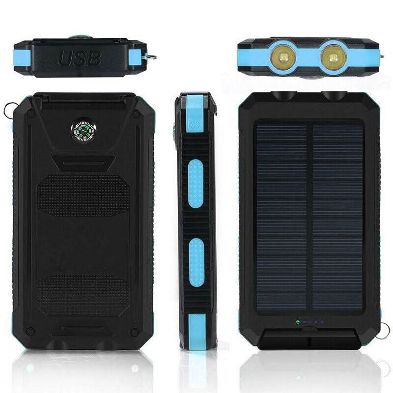 Skorter | Waterproof Solar Power Bank with LED Flashlight