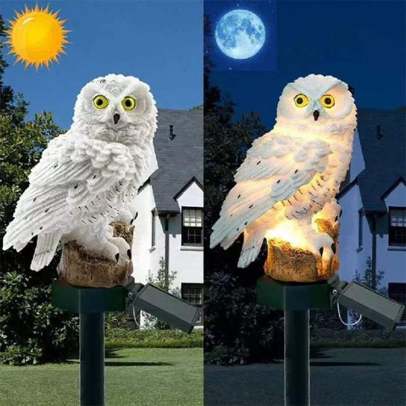 Skorter | Solar Garden Light Owl – LED Outdoor Light for Garden, Terrace and Balcony, weatherproof