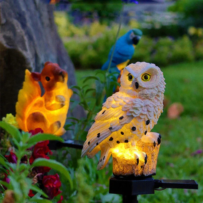 Skorter | Solar Garden Light Owl – LED Outdoor Light for Garden, Terrace and Balcony, weatherproof