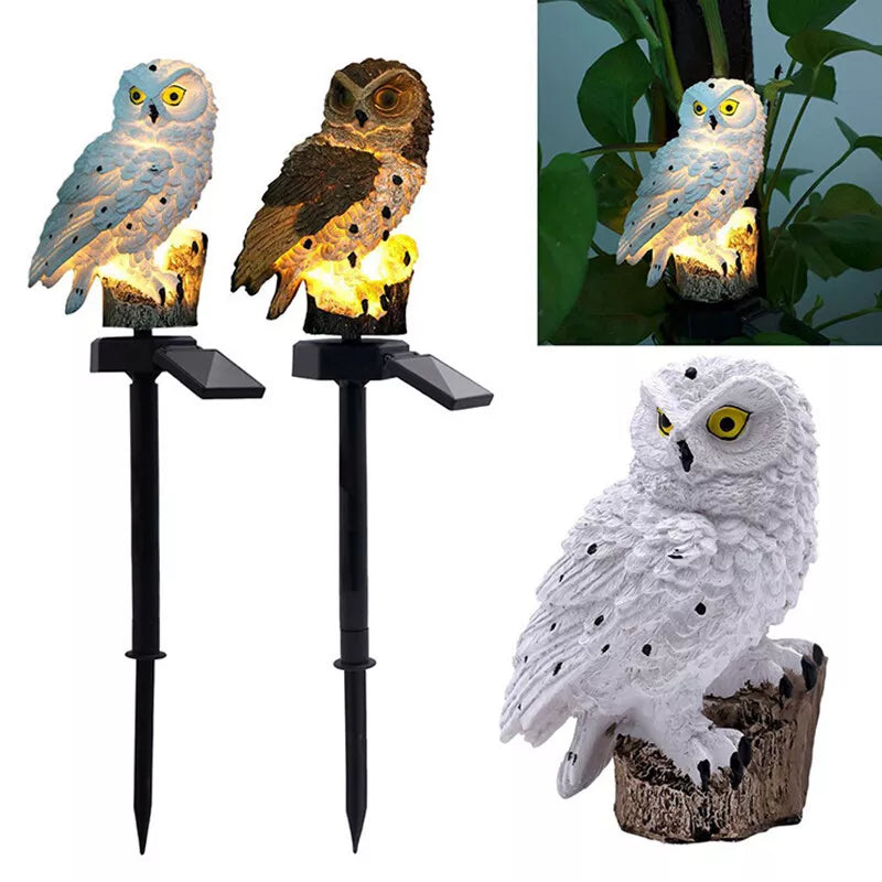 Skorter | Solar Garden Light Owl – LED Outdoor Light for Garden, Terrace and Balcony, weatherproof