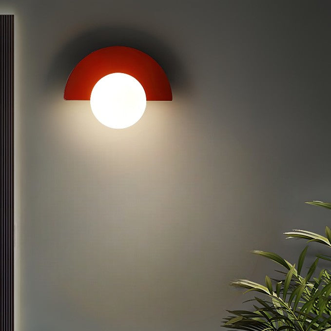 Skorter | Nordic Semicircle Wall Lamp - Modern LED Fixture for Living Room, Bedroom & Hallway Lighting