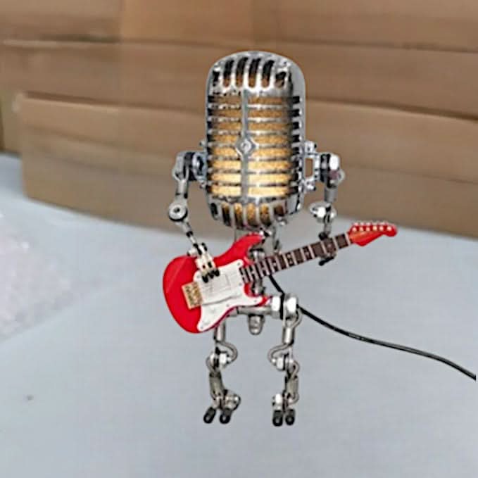 Skorter | Dimmable Robot Table Lamp with Guitar Design