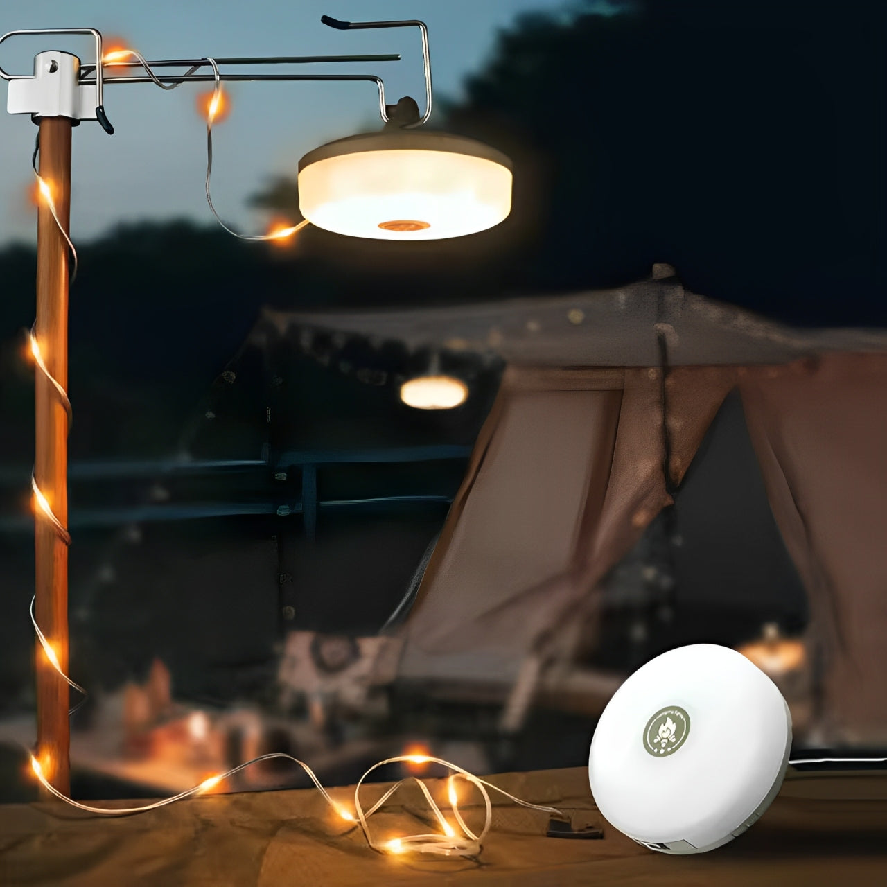 Skorter | Portable LED Camping String Light – USB Rechargeable Waterproof Fairy Lights for Outdoor & Indoor Use (10m)