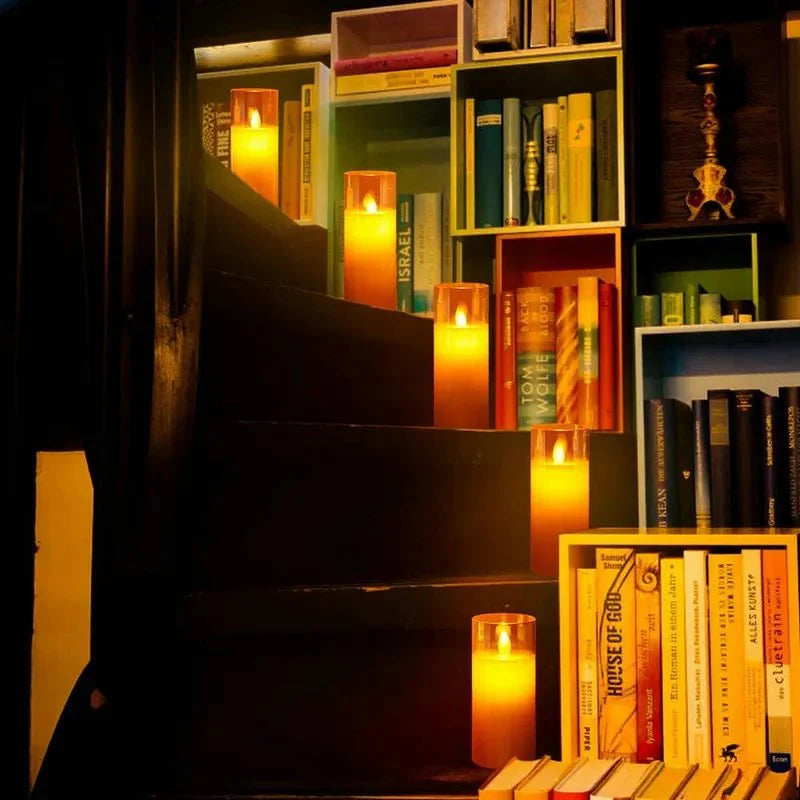 Skorter | SafeGlow Rechargeable Candles – Safe, Warm LED Light for Cozy, Worry-Free Ambience