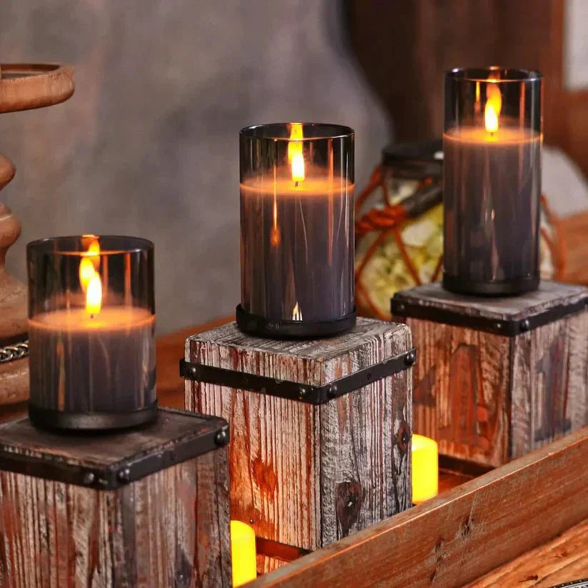 Skorter | SafeGlow Rechargeable Candles – Safe, Warm LED Light for Cozy, Worry-Free Ambience
