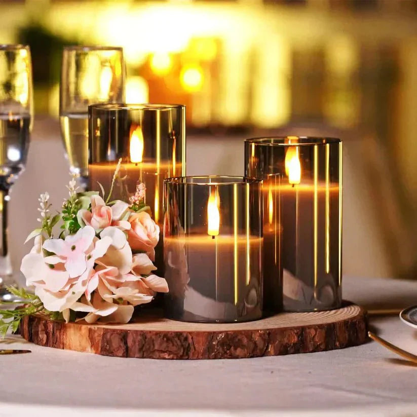 Skorter | SafeGlow Rechargeable Candles – Safe, Warm LED Light for Cozy, Worry-Free Ambience