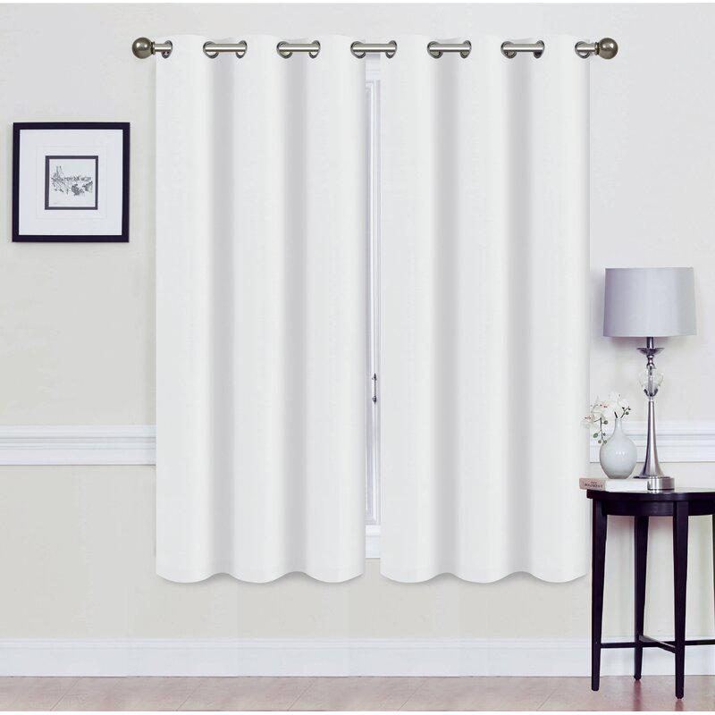 Skorter | Set of 2: Foam-backed blackout curtain panels with eyelet