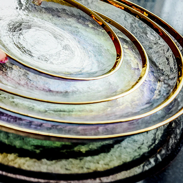 Skorter plates collection - Opal rainbow