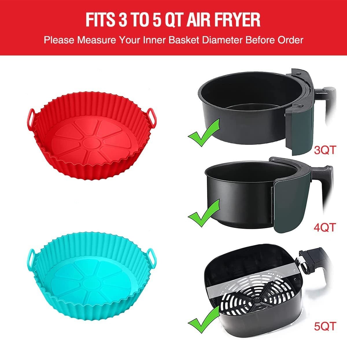 Silicone Air Fryer Tray - SKØRTER